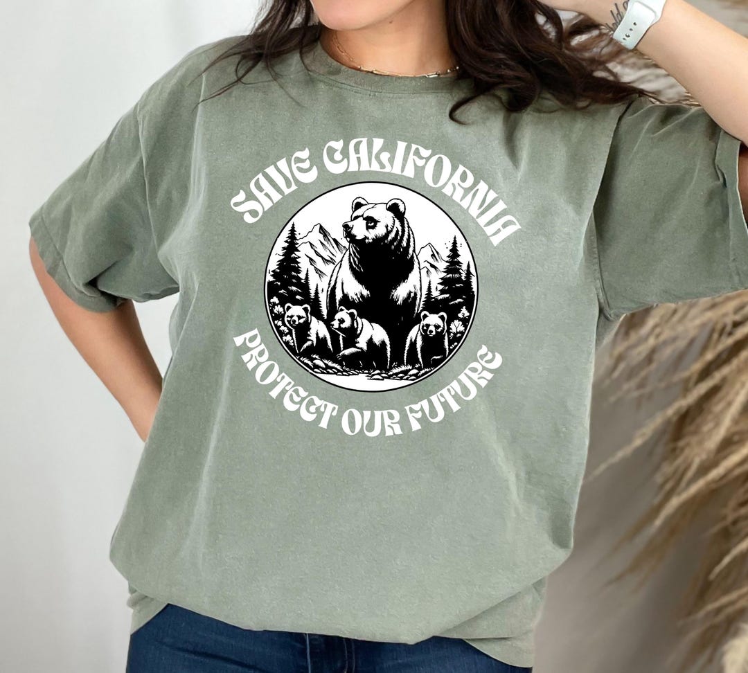 Grizzly Bear Protect the Wildlife Conservation Shirt, California ...