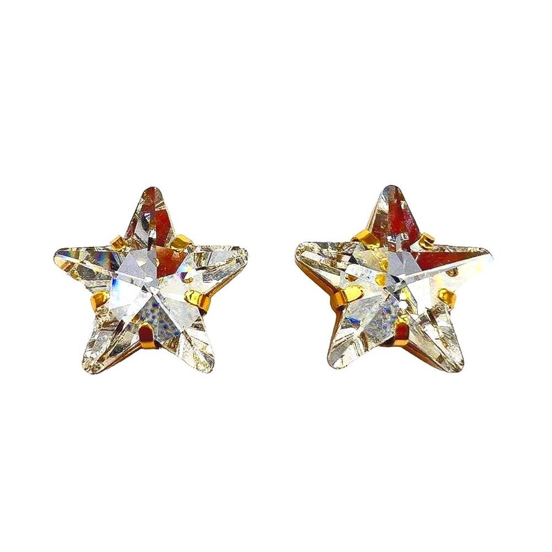 Star Rinstones 10 Pcs K9 Gemstone Glass Star Rhinestones, 10x10mm Sewn Crystals - Etsy