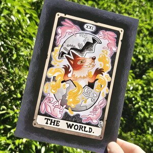 The Heeler Tarot 21 : The World Impression A5 par Katana Dirk