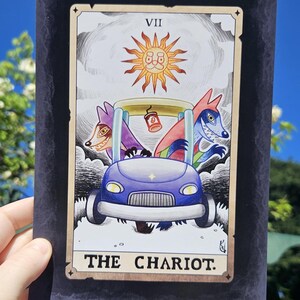 El Tarot Heeler 7: La impresión Chariot A5 de Katana Dirk
