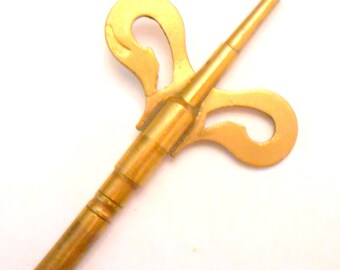 SWISS SIZE BRASS SINGLE END KEY 29581 CLOCK KEY #3 3.00 MM