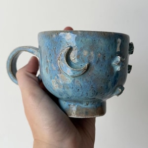 S moon & stars mug