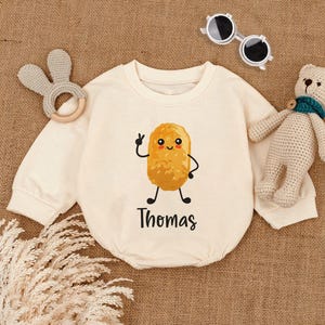 Personalised Tater Tot Baby Outfit, Funny Shirt for Kids, Custom Name Baby Romper, 1st Birthday Baby Romper, Newborn Clothes, Cute Baby Gift