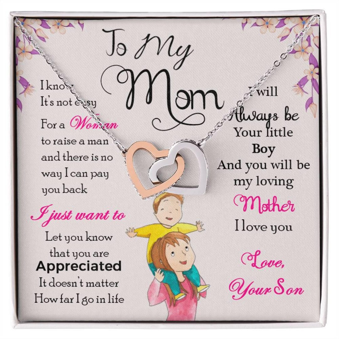 To My Mom I Will Always Be Your Little Boy Necklace, Bead Chain Style ...
