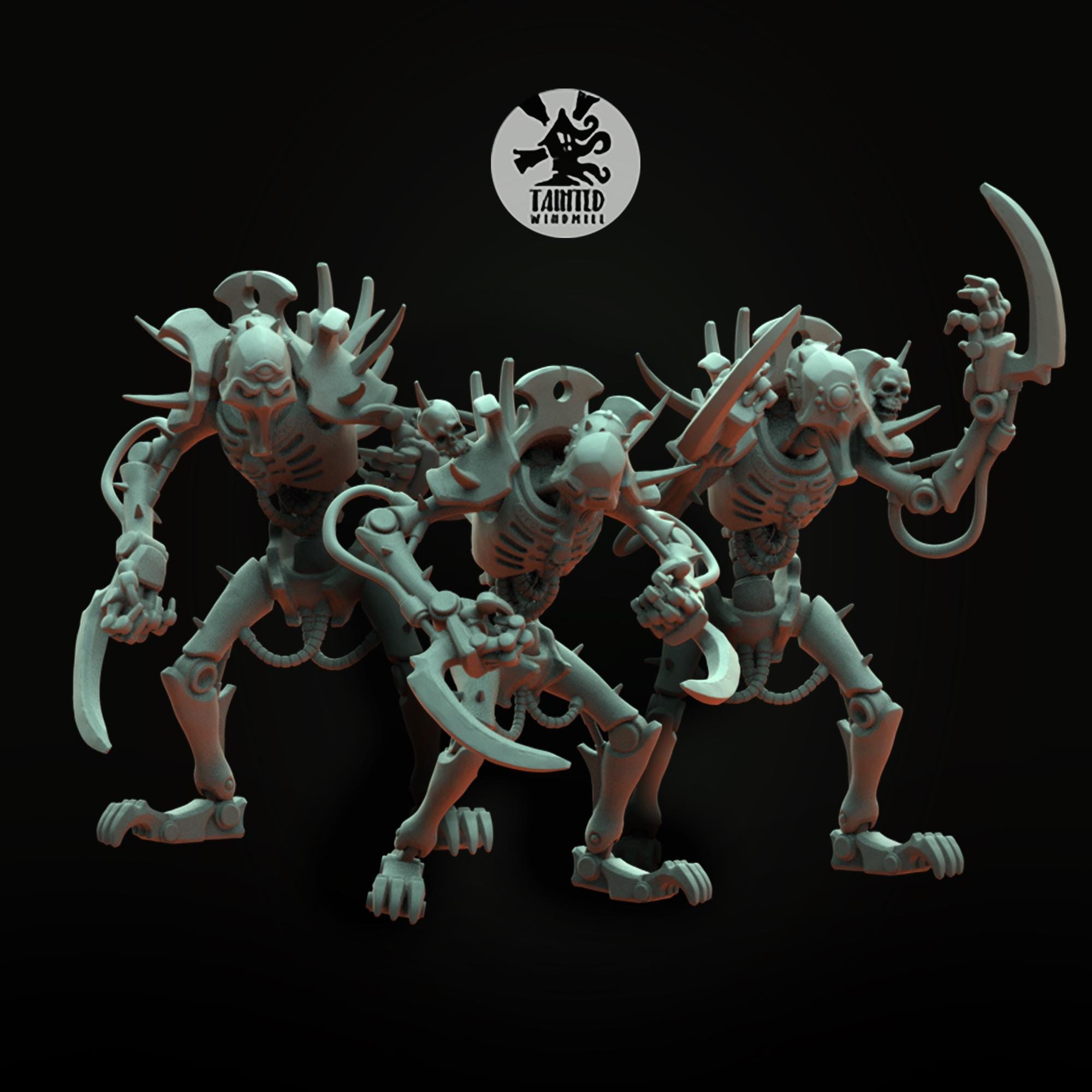 Flayed Automatons with Masks (5 models)