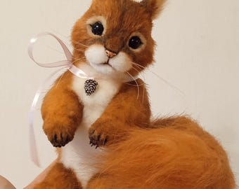 Realistic toy baby squirrel replica animal