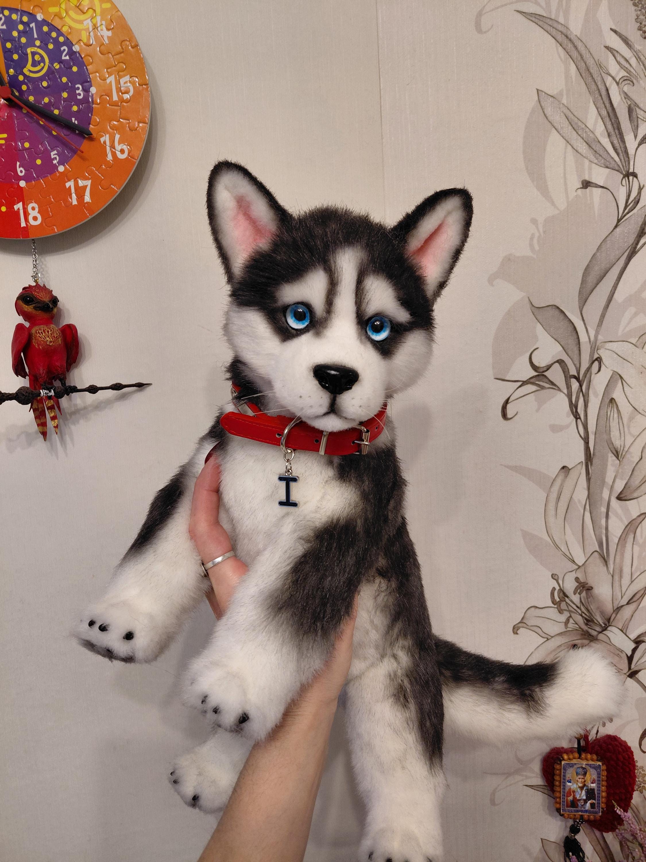 Realistic Toy Husky Puppy Hand Made - Etsy
