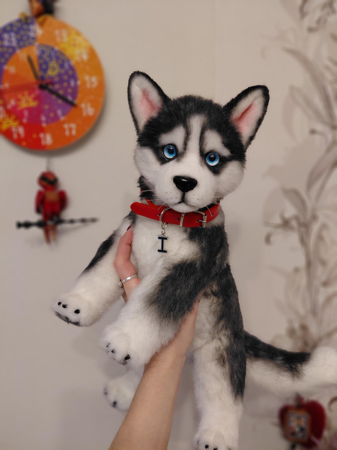 ハンサぬいぐるみ シベリアンハスキー ぬいぐるみ かわいい ビーグル犬