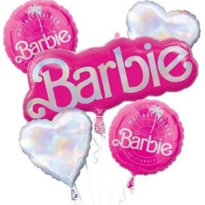 Barbie balloons | Barbie birthday party decor