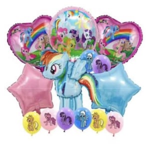 My little pony birthday party balloons
