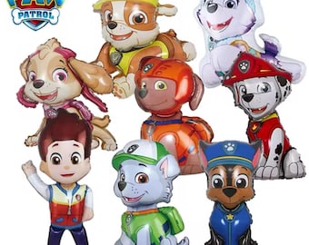 Paw patrol balloons | paw patrol birthday party favors | banner