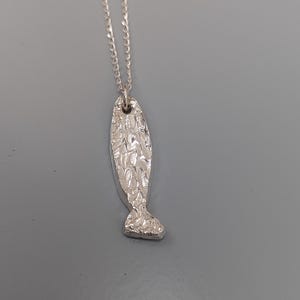 Silver Fin Fish Pendant