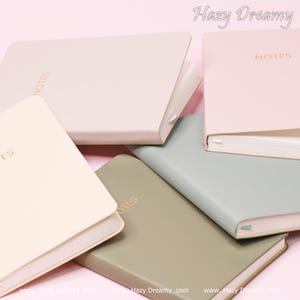 A6 Pastel Notebook: Hazy Dreamy Elegant Journal