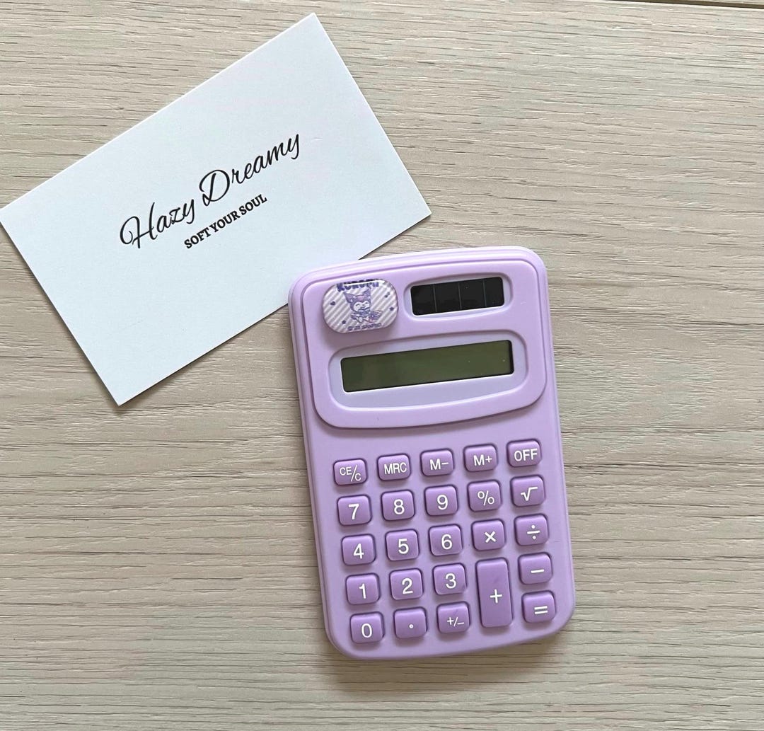 Pastel Purple Calculator | Kawaii Desk Accessory - Etsy