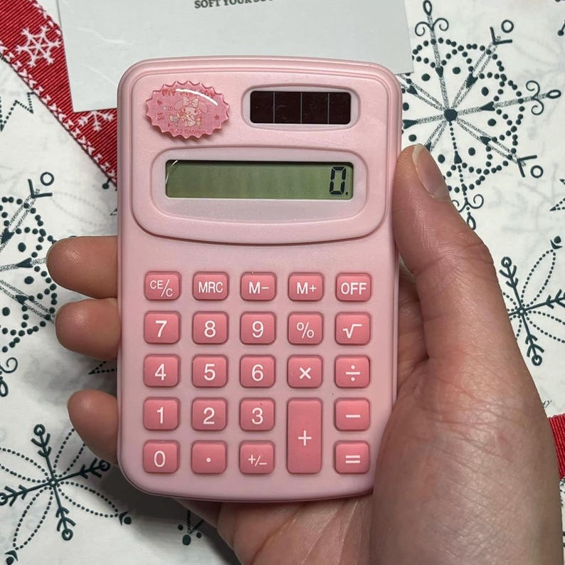Pink Kawaii Calculator – Desk Accessory - Etsy