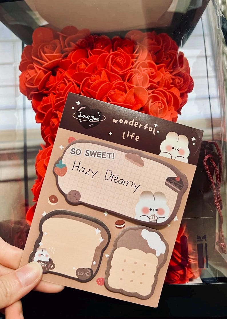 Bakery-inspired Sticky Notes: Kawaii Dessert Memo Pad - Etsy
