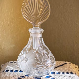 Princess House Lead Crystal Art Deco Perfume Bottle