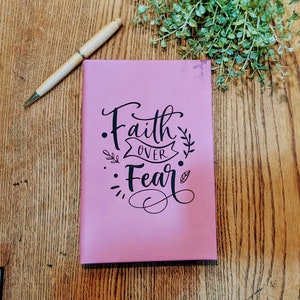 Faith Journal Notebook for her , Pink Personalized Journal, Notebook Gift For Friend, Monogrammed Journal Gift, Birthday Gift