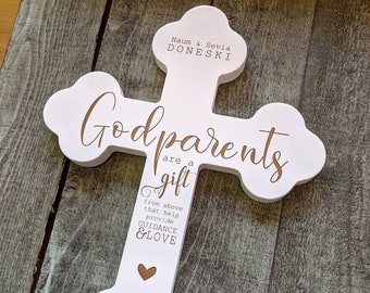 Personalized Godparent Celtic Cross,  Roman Cross for Godparents, Catholic Cross Godparents Cross Personalized, Personalized Godparent