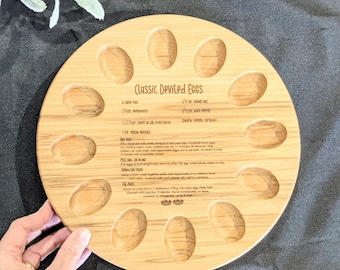 Housewarming Gift Platter for Deviled eggs, Deviled Egg Platter, Deviled Egg Board, Deviled Egg Tray, Deviled Egg Platter,