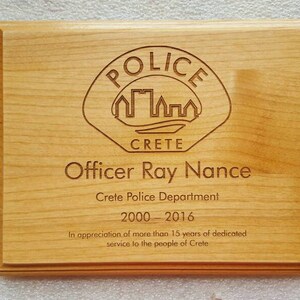 Custom Award Plaque, Laser Engraved Award, Recognition plaque, custom awards, wood plaque award, personalized award plaque image 3