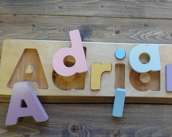 Child's name puzzle, personalized name puzzle, christmas gift , toddler puzzle, Pre-K,andchildren gift, boy puzzle, girl name puzzle
