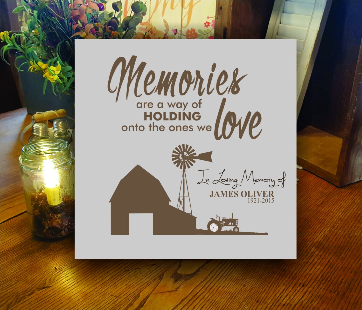 Memorial Gift For Dad, Memorials Dad, Dad Gift, Grandpa, Farmer, Farmer
