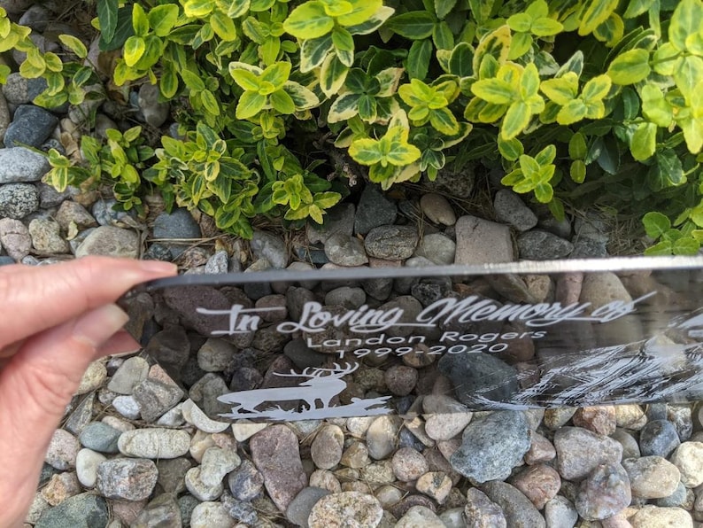 7x5 Outdoor Memorial Gift With Photograph Picture Memorial Etsy