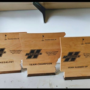 State Shape Custom Award Plaque,  Laser Engraved Award, Recognition plaque, custom awards, wood plaque award, personalized award