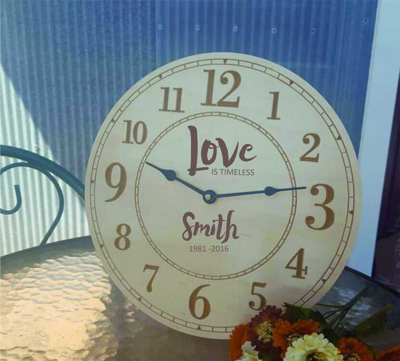 Anniversary Clock Gift For Couple Wedding Anniversary Clock Etsy