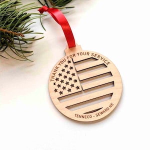 USA Veteran Appreciation Ornament, Veteran&#39;s Day Gift,  Gift For Veterans Day, Veteran&#39;s Day Gift for Service,  military army veteran