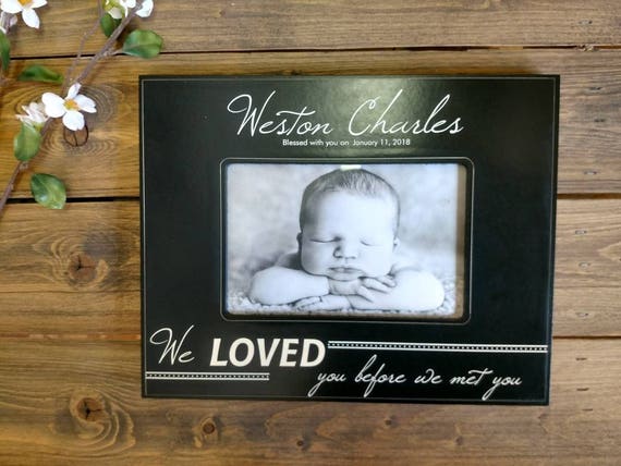 personalized baby picture frame personalized baby frame etsy