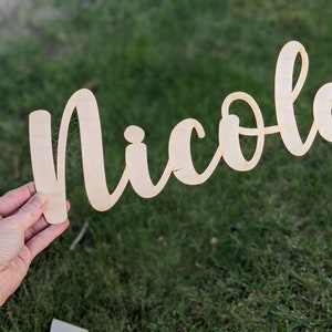 Custom Name Sign For Wall, Name Decor Sign, Family Name Sign, Last name Wedding sign, Customized Wood Cut Out, Nursery Crib Name