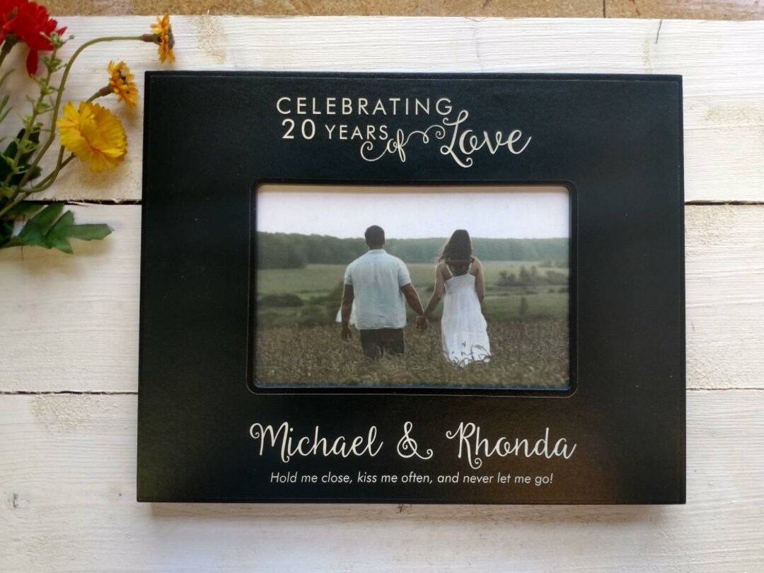 20th Anniversary Picture Frame for Parents, Parents 20th Anniversary