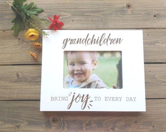 Grandchildren Picture Frame Gift,  Grandparents Picture Frame,  Picture frames for grandkids,  gift for grandma,  personalized picture
