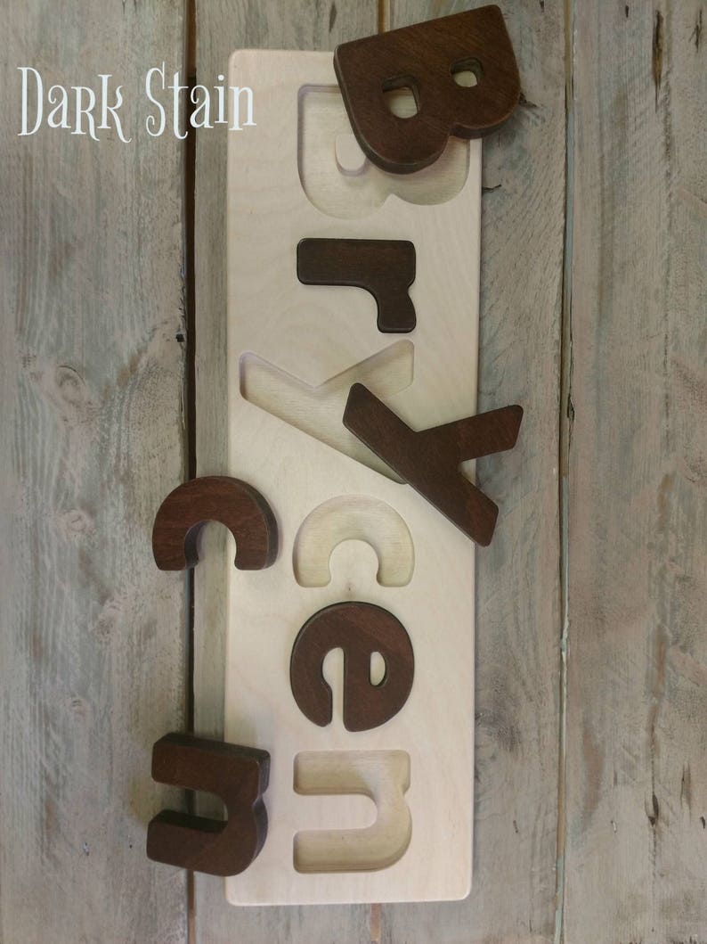 Child's Name Puzzle for Toddler, Personalized Name Puzzle, Christmas Puzzle Gift , Toddler