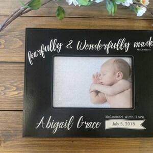 Personalized Wonderfully Made Baby Picture Frame for Newborn, Personalized Baby Frame for newborn Baby Gift,