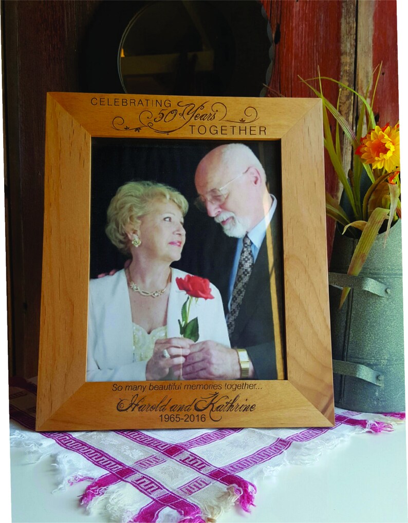 Personalized 25th Wedding Anniversary Picture Frame Etsy