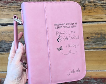Personalized Bible Cover for women, Personalized Bible Cover for kids,  Kids Bible cover Custom Scripture Bible Cover