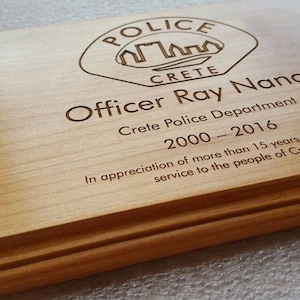 Custom Award Plaque, Laser Engraved Award, Recognition plaque, custom awards, wood plaque award, personalized award plaque image 4