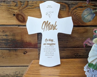 Personalized Baptism Cross for Baptism, Baptism Cross Personalized, Personalized Baptism Gift, Laser Engraved Cross, Religious Gift,