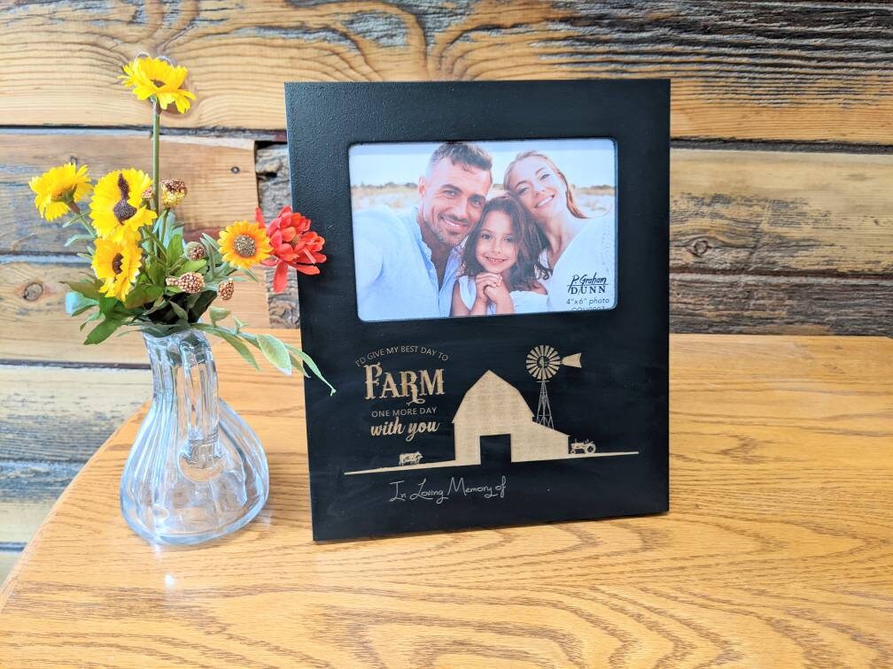 Remembering a Farmer Picture Frame , Memorial Picture Frame ...