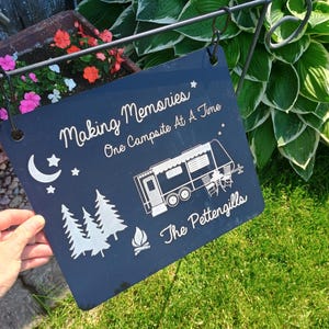 Camping sign for outside camping, custom camping sign for camper, Campsite custom signage, Campsite custom sign, Camping decor
