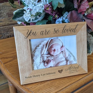 Baby Picture Frame for New Baby, Custom Newborn Gift Baby Frame, Personalized Baby Picture Frame,