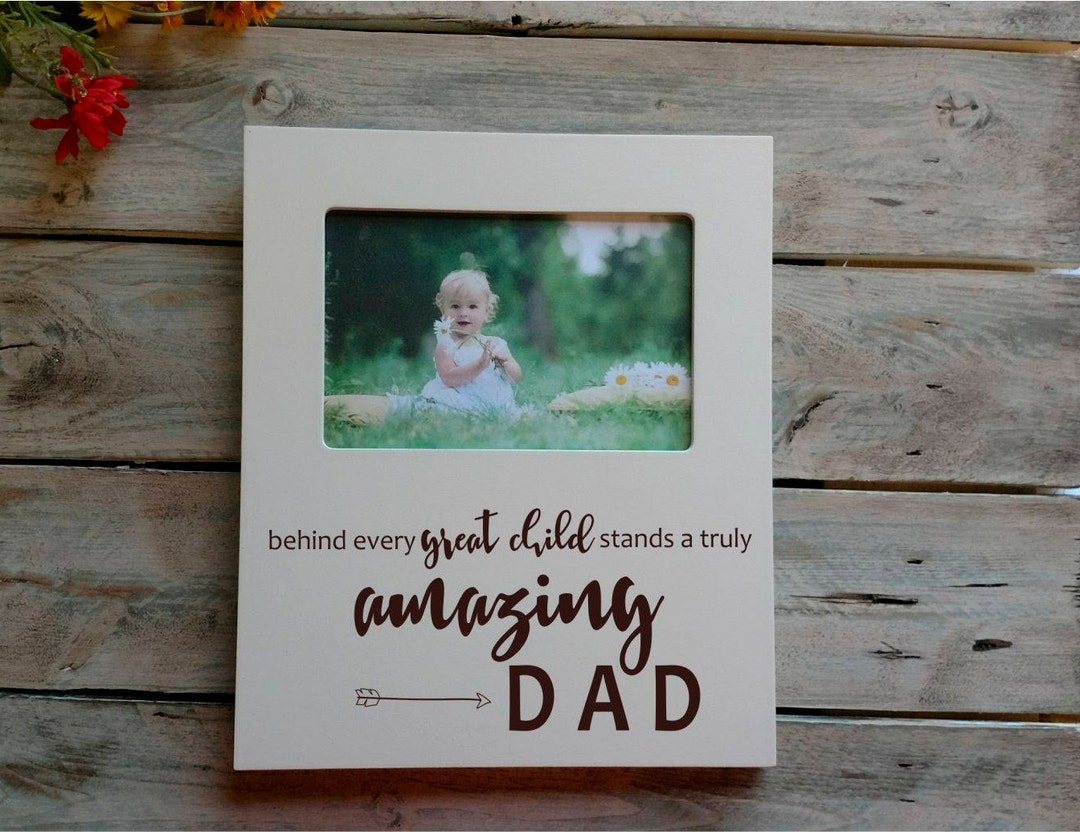 Personalized Dad Picture Frame Father's Day Gift Etsy