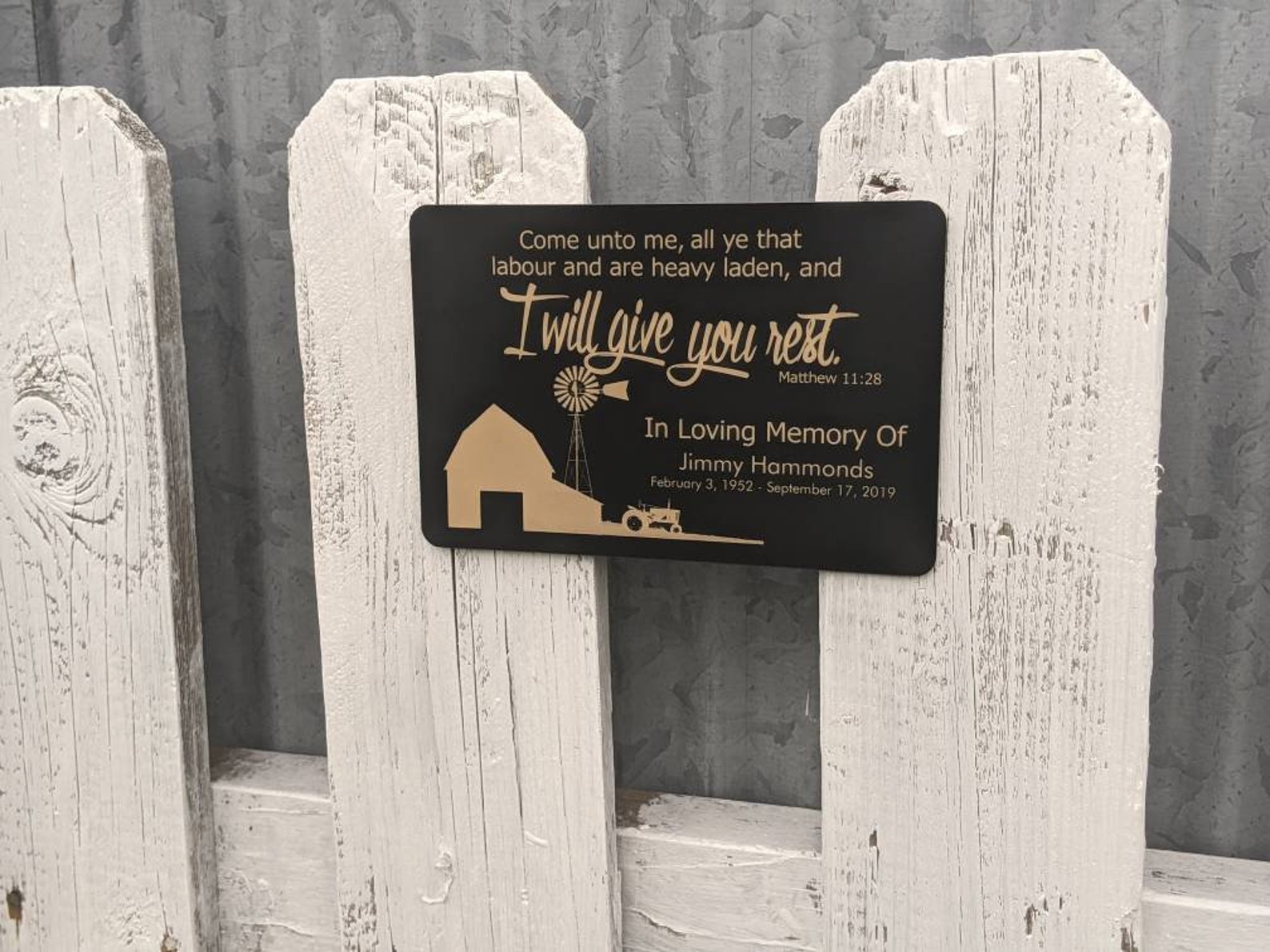 4x6 Personalized Name Bench Plate Memorial Outdoor Bench Etsy