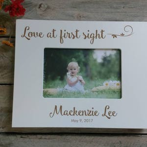 White Picture Baby Picture Frames,  New Baby Gift for Boy, New Baby Gift for Girl, Personalized Baby Frame, Newborn