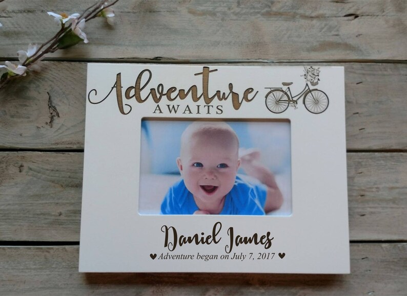 Adventure Awaits Baby Shower Gift, Baby Picture Gifts for Baby