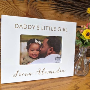 First Father&#39;s Day gift, Daddy&#39;s little girl picture frame, First Father&#39;s Day Gift for Dad, Gift for Husband, Gifts for Dad