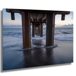 Kauai Hawaii Ocean Pier Tunnel Sunset Print/Canvas/Acrylic/Metal | Sztuka ścienna | Dekoracja inspirowana naturą | Tropikalna fotografia hawajska